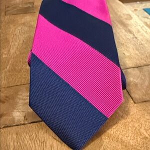 Robert Talbott Bold Pink and Navy Tie